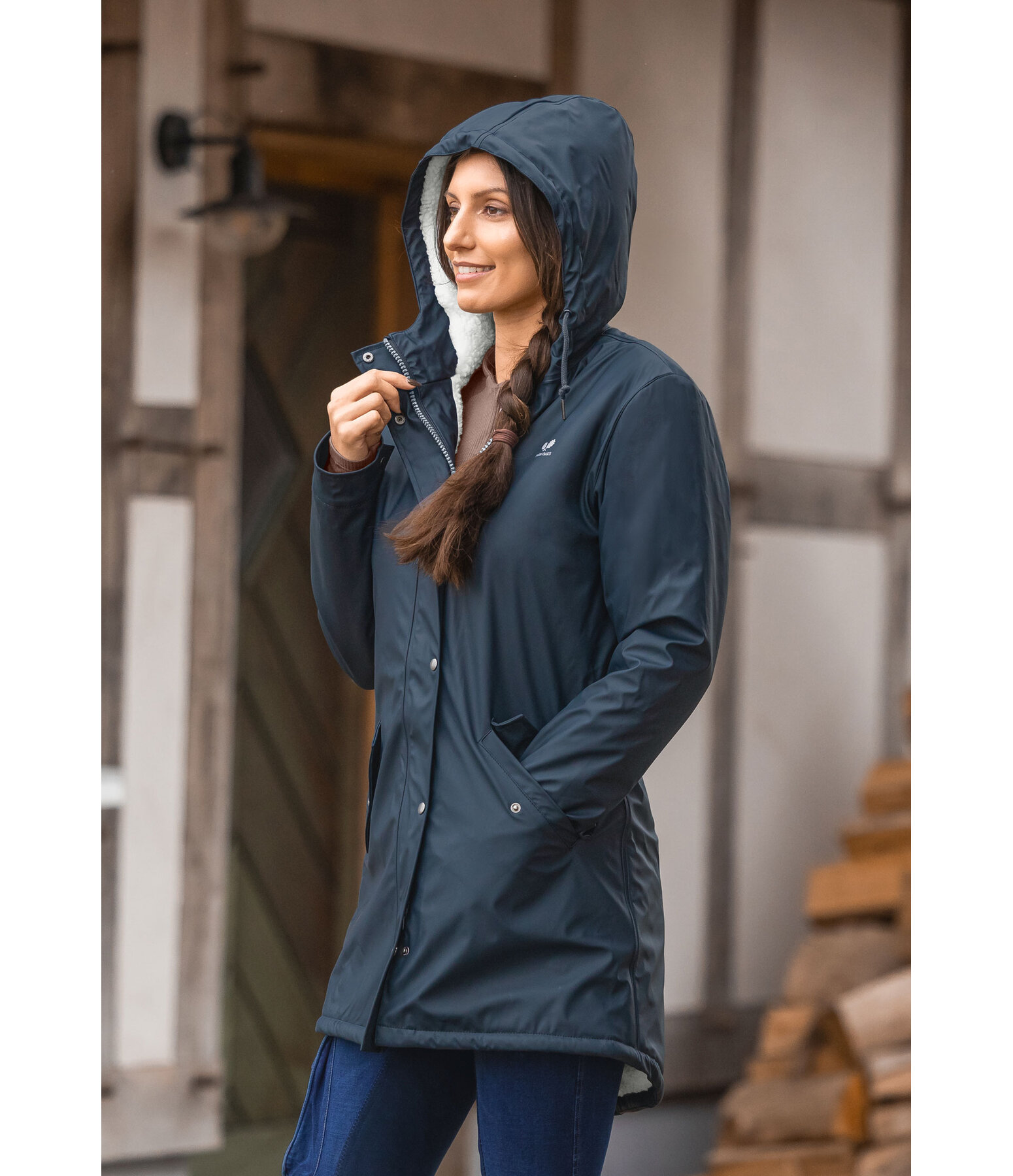 Teddy Fleece Rain Coat Seco