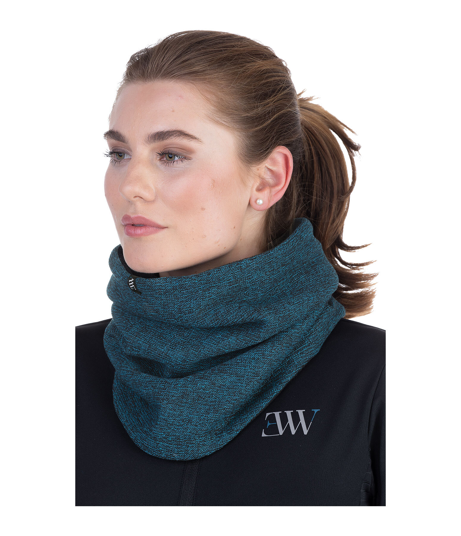 Wool Mix Knitted Fleece Neck Warmer