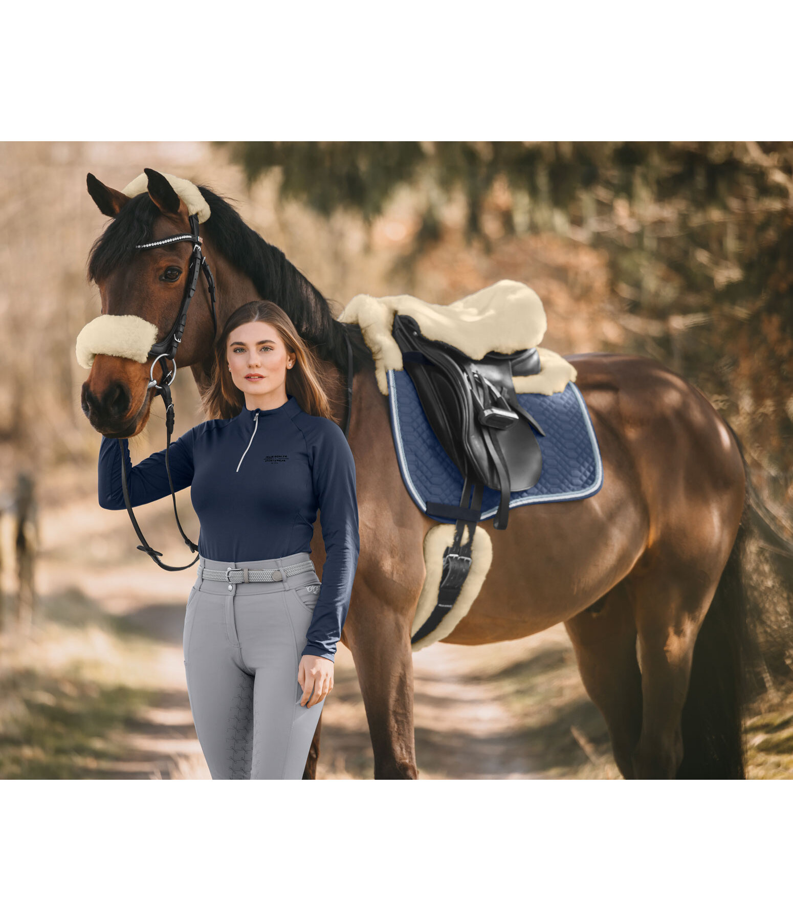 Sheepskin Poll and Nose Sleeve