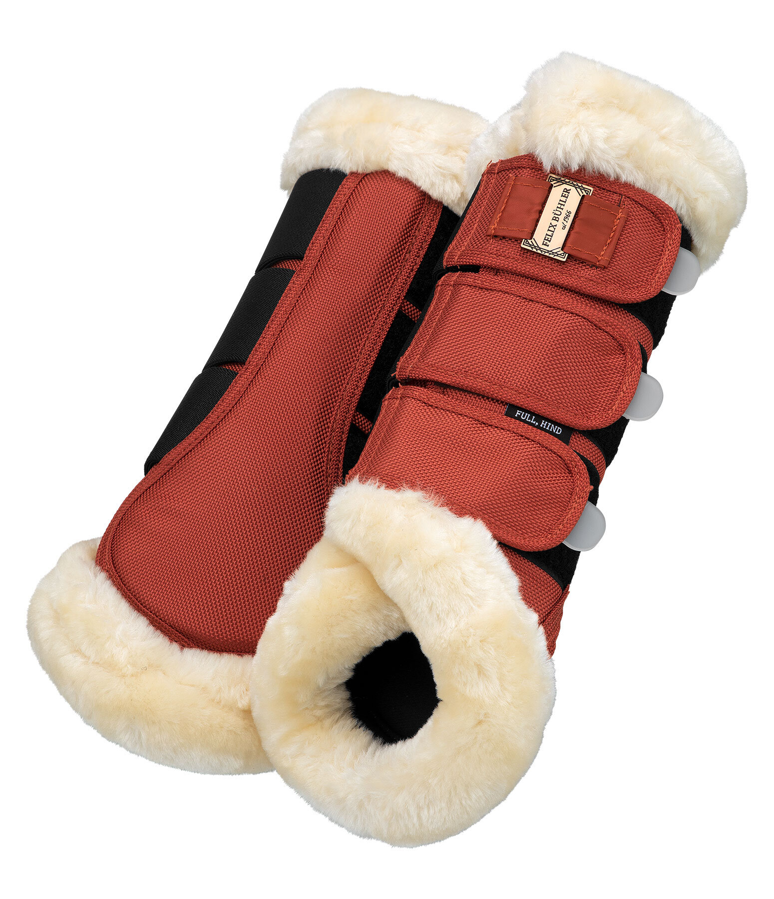 Teddy Fleece Dressage Boots Essential, hind legs