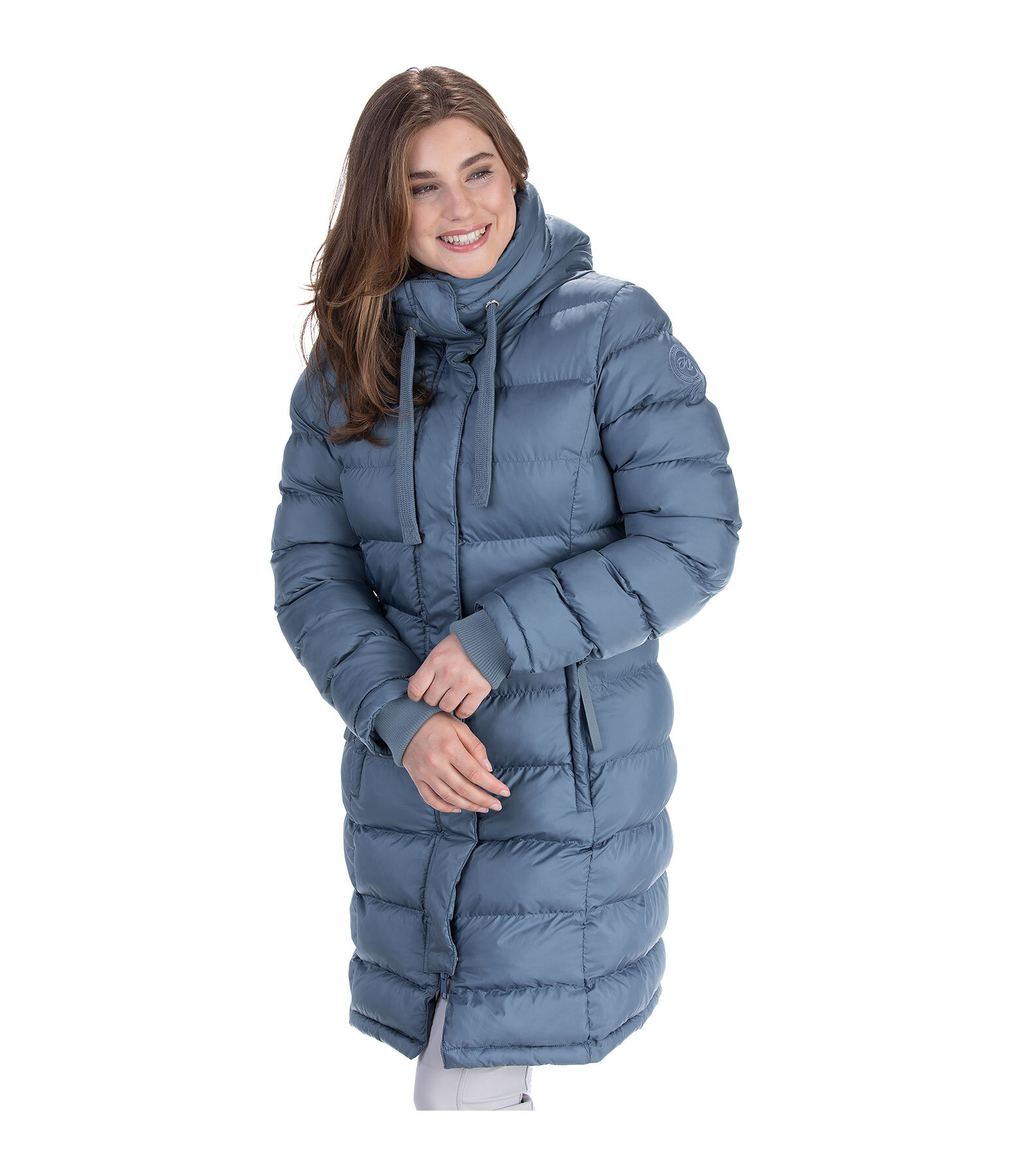 Hooded Quilted Riding Coat Minou