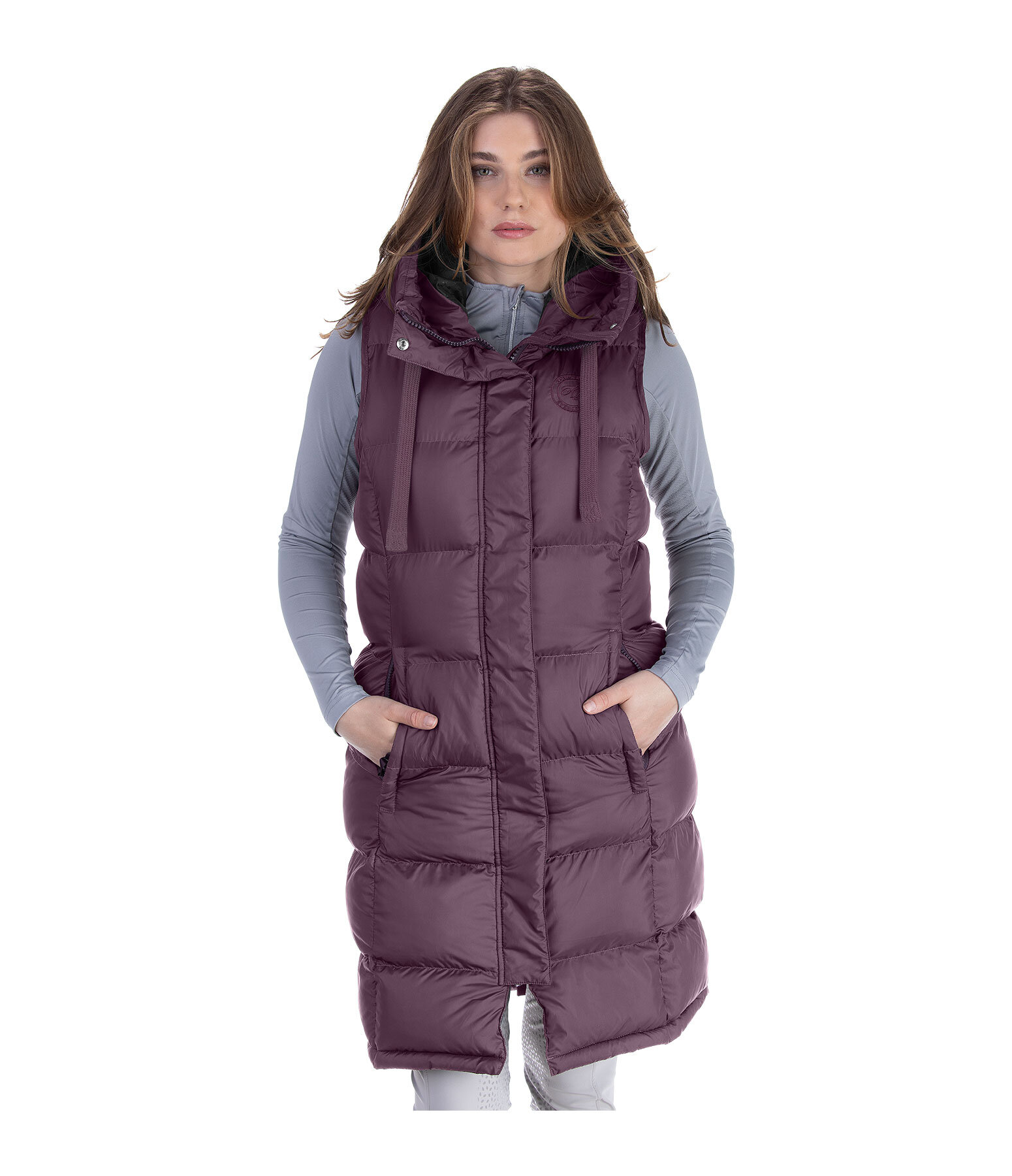 Hooded Long Gilet Clara