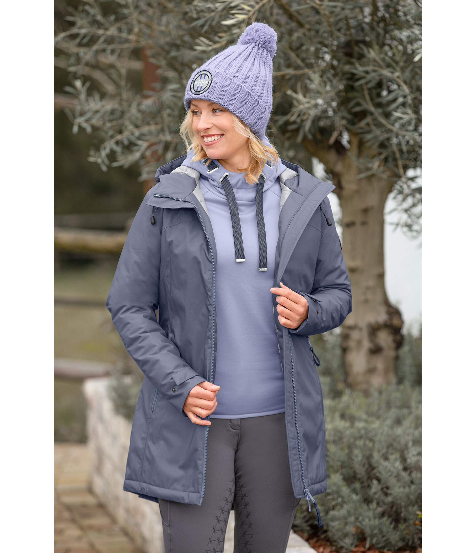 Functional Hooded Riding Coat Eliza