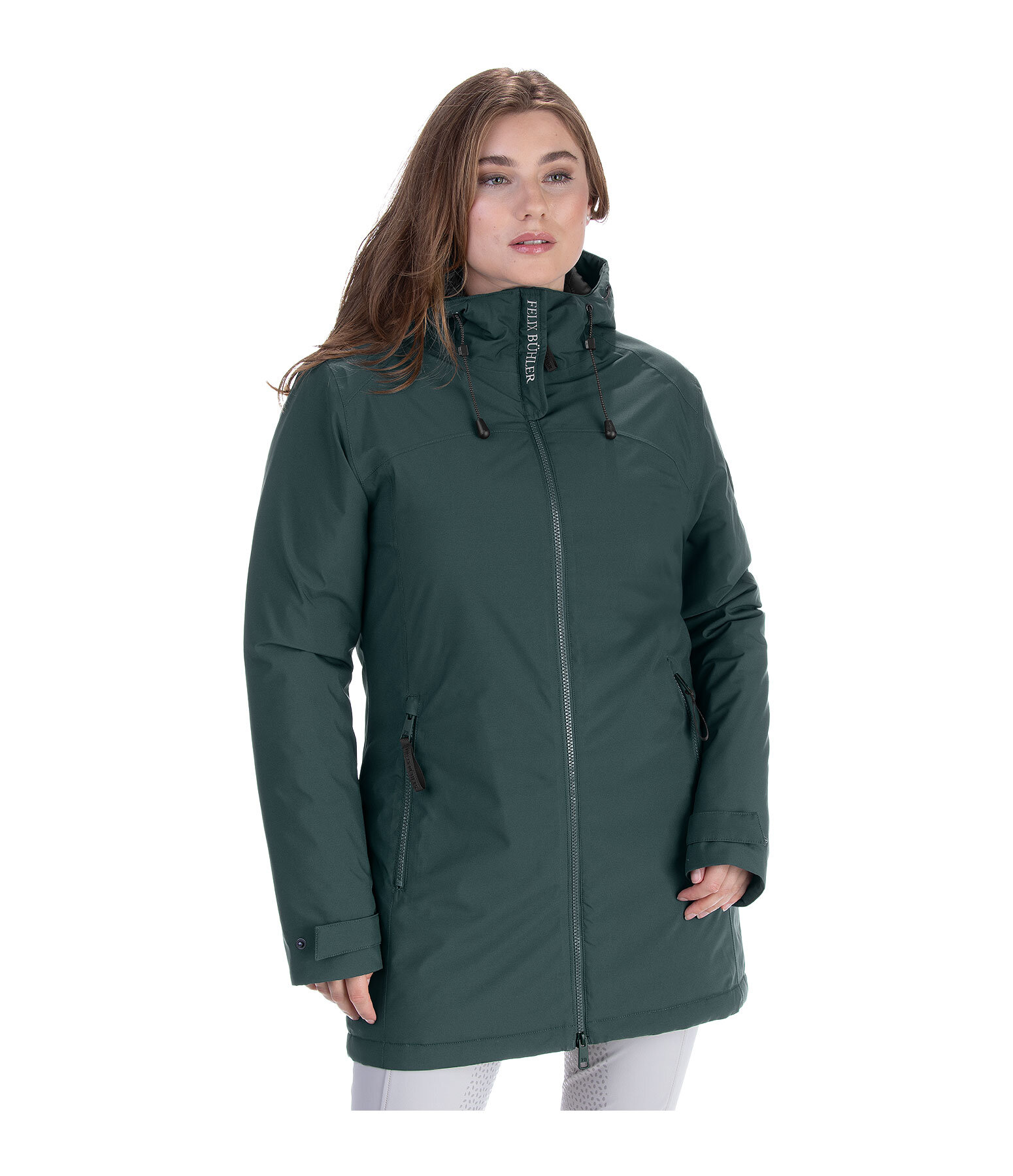 Functional Hooded Riding Coat Eliza