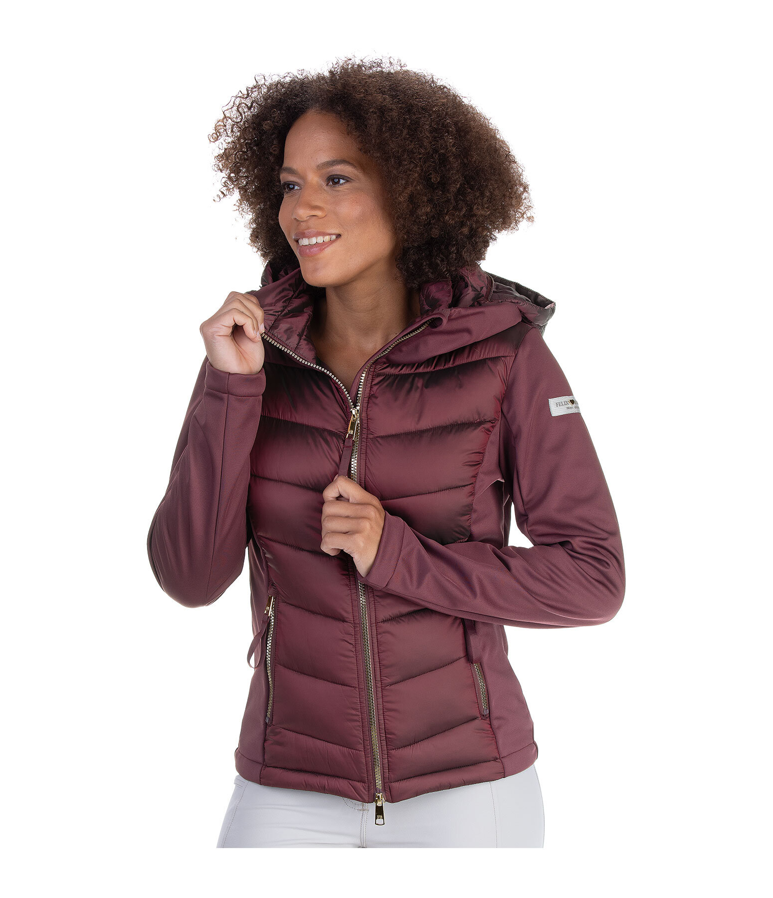 Soft Shell Hooded Combination Riding Jacket Claire