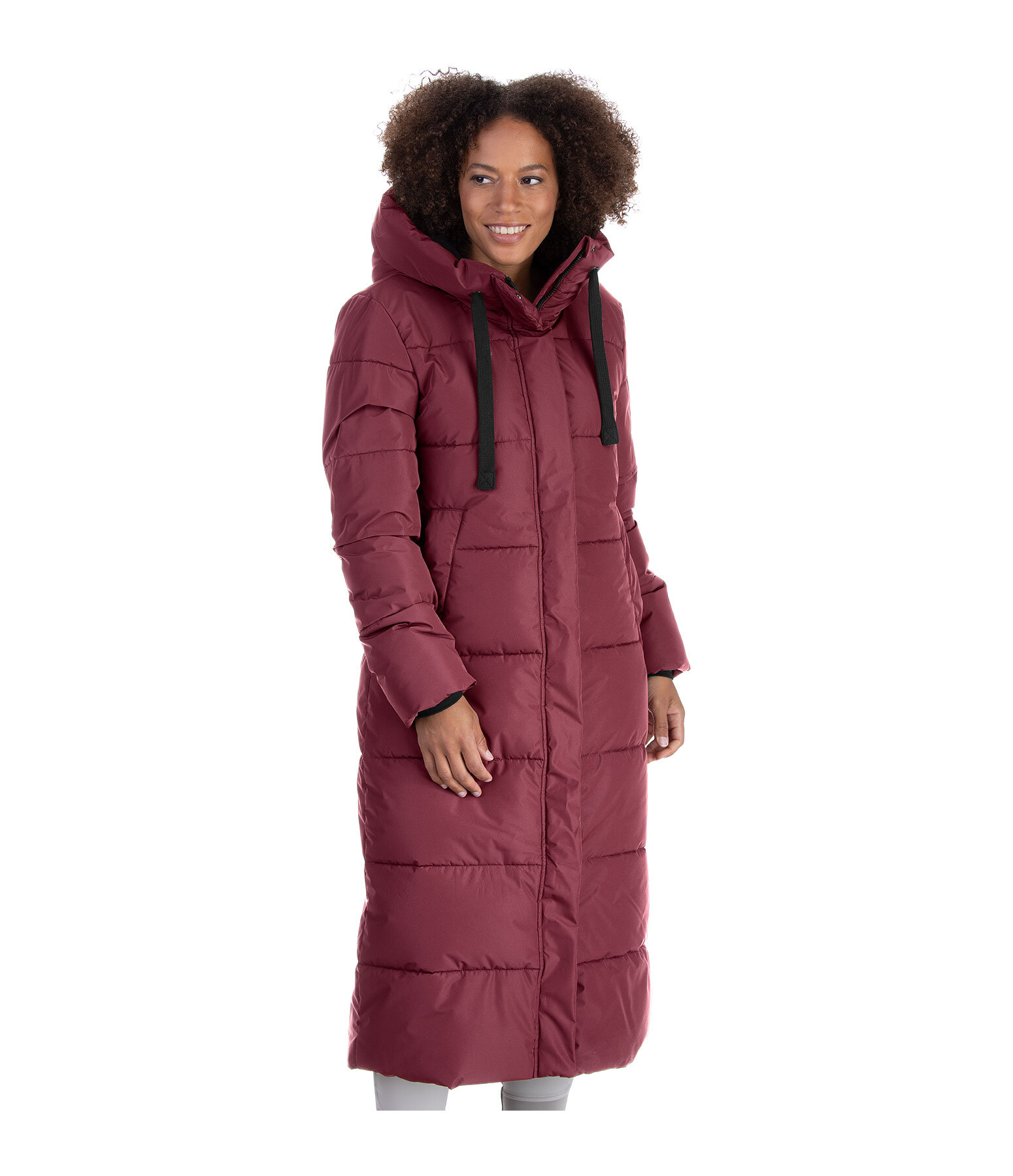 Hooded Quilted Riding Coat Anne