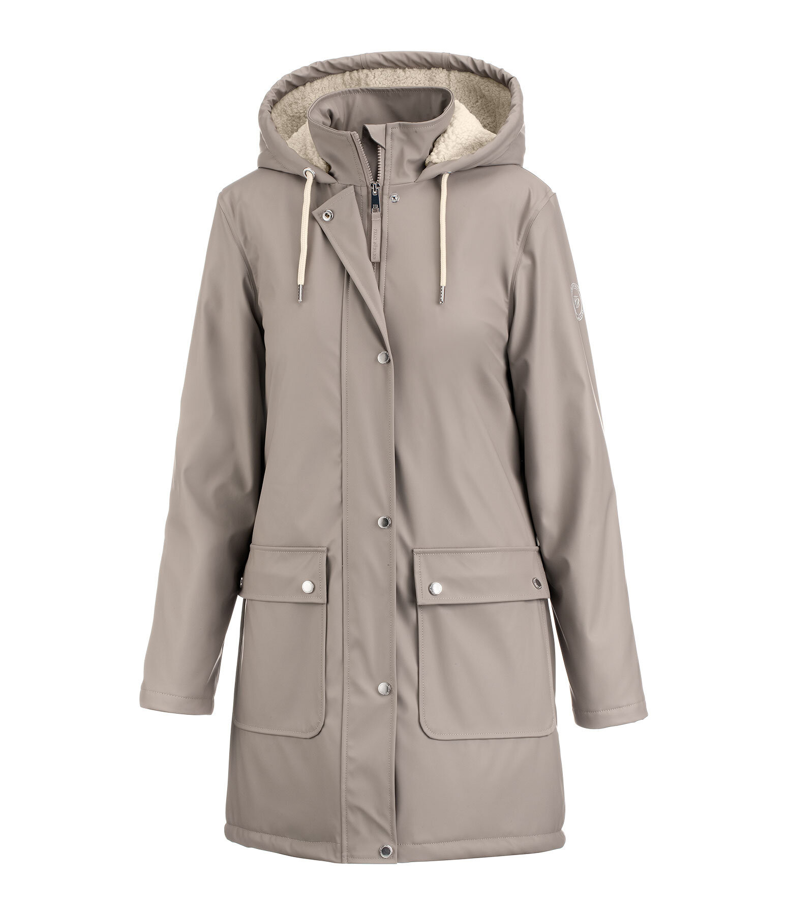 Teddy Fleece Hooded Rain Coat Paris