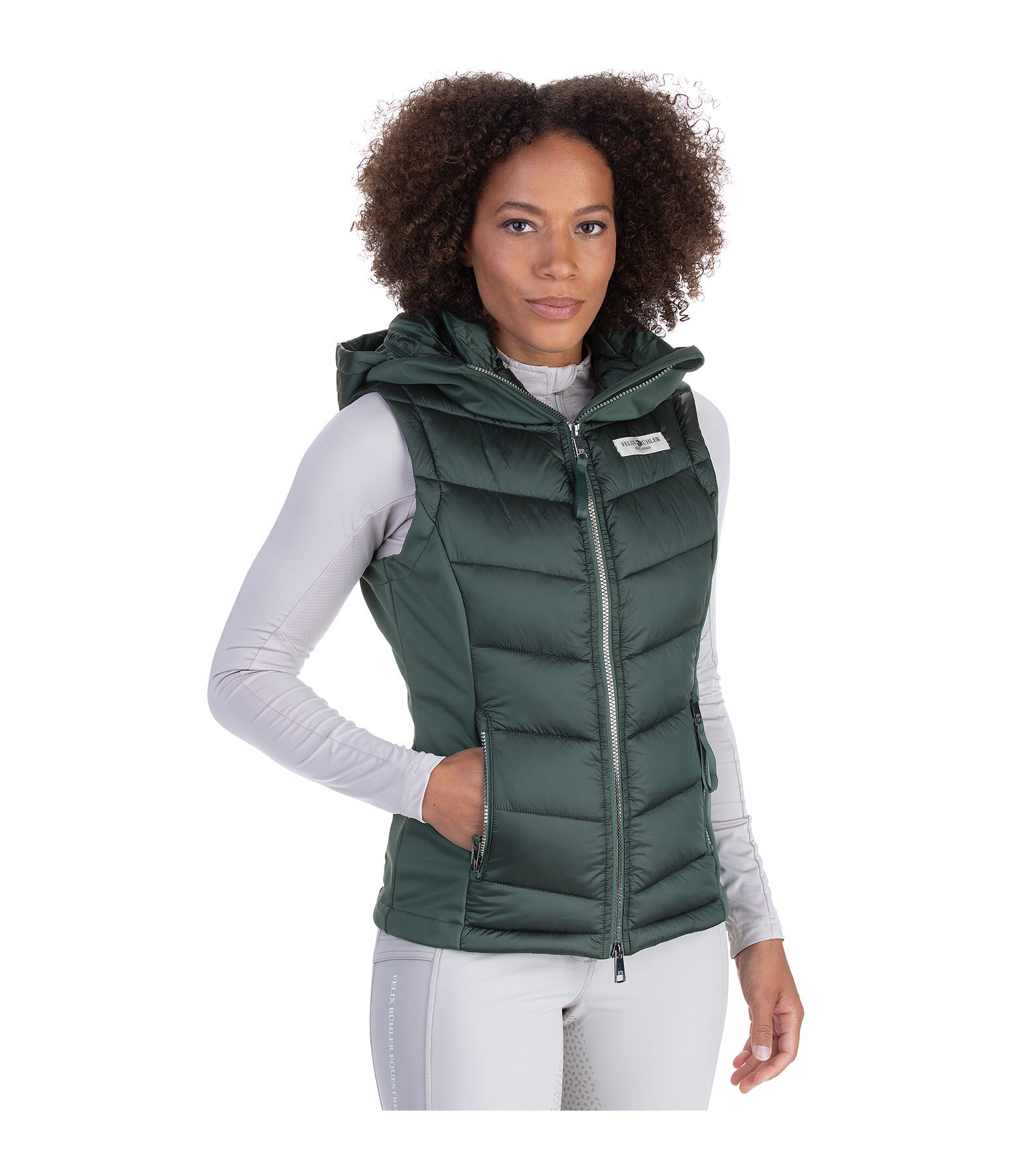 Softshell Hooded Combination Riding Gilet Katlyn