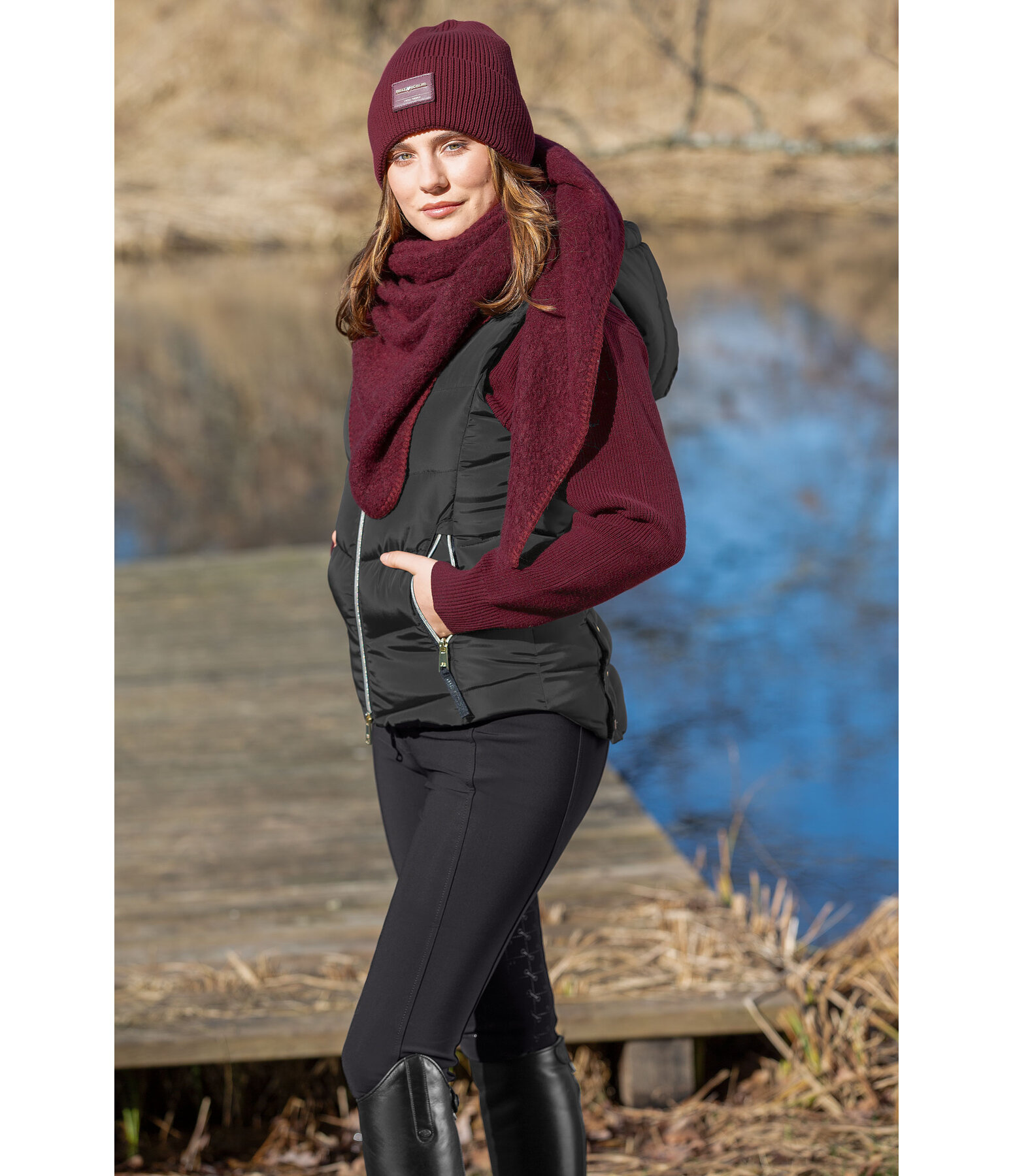 Hooded Riding Gilet Lena