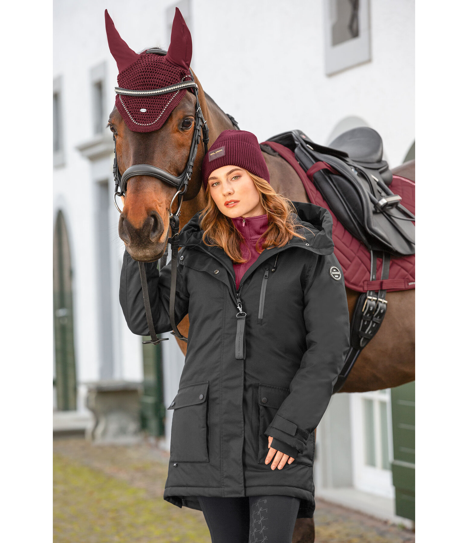 Hooded Functional Riding Parka Anouk