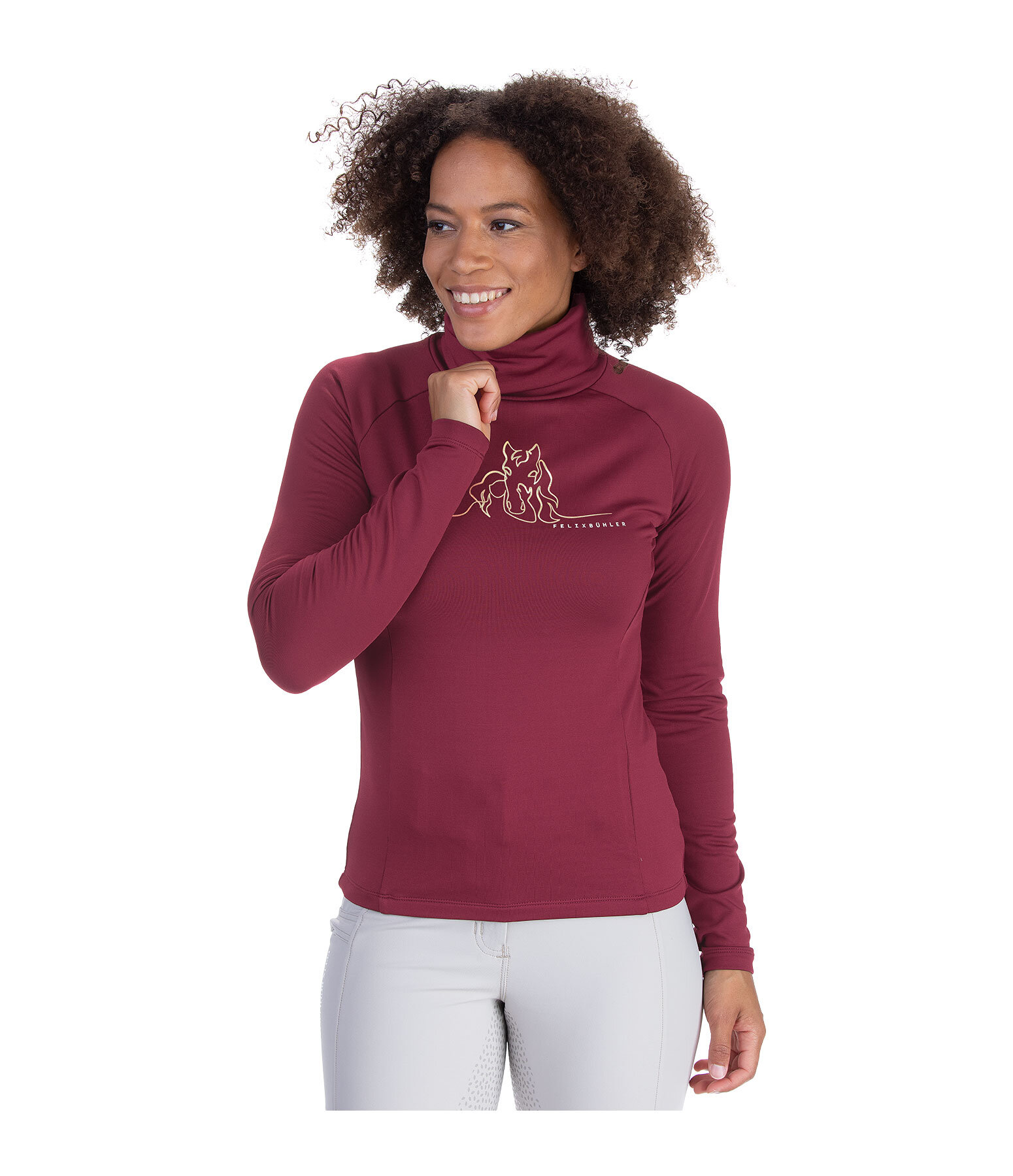 Performance Stretch Turtleneck Shirt Phoebe