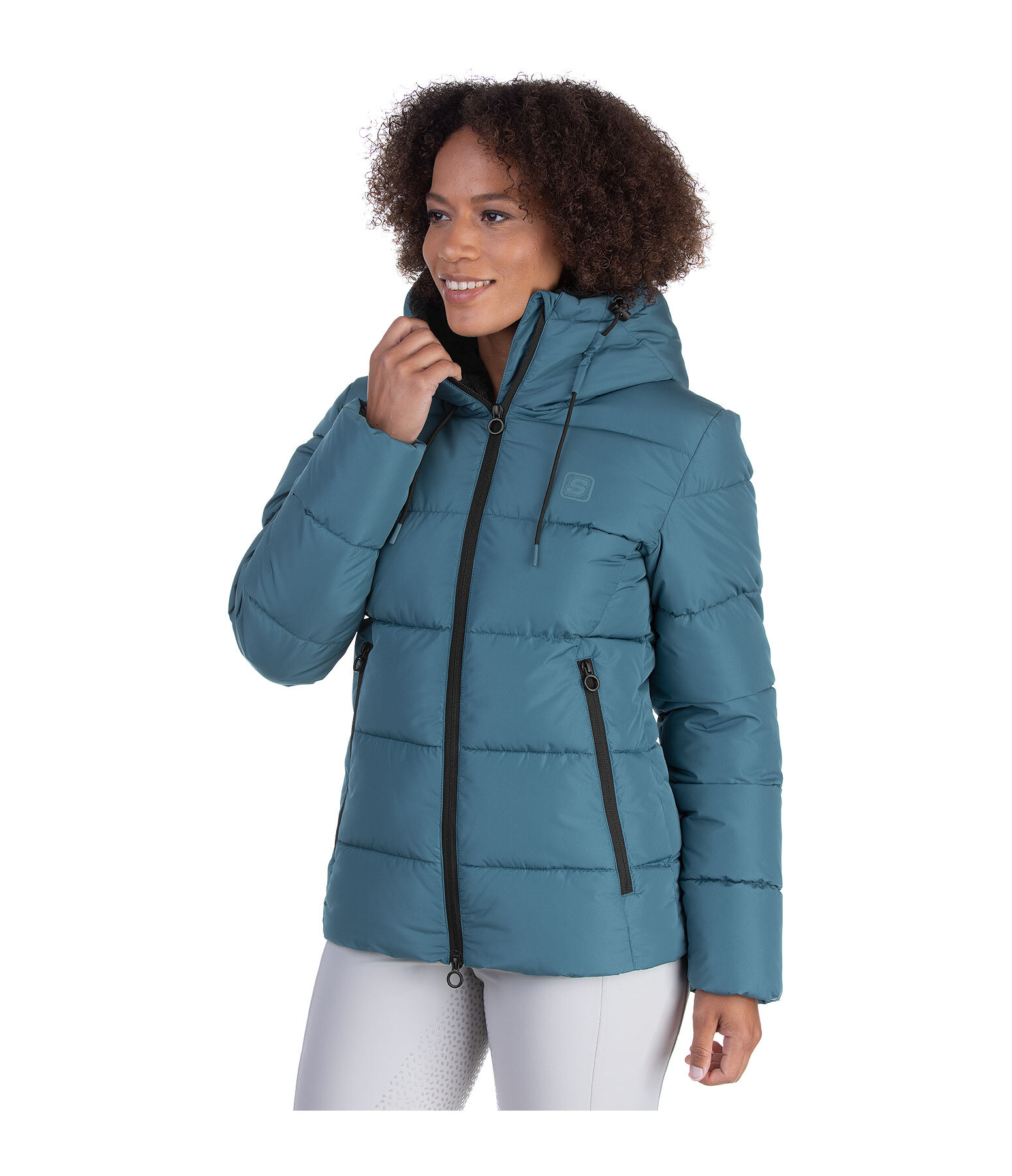 Hooded Quilted Riding Jacket Leela II