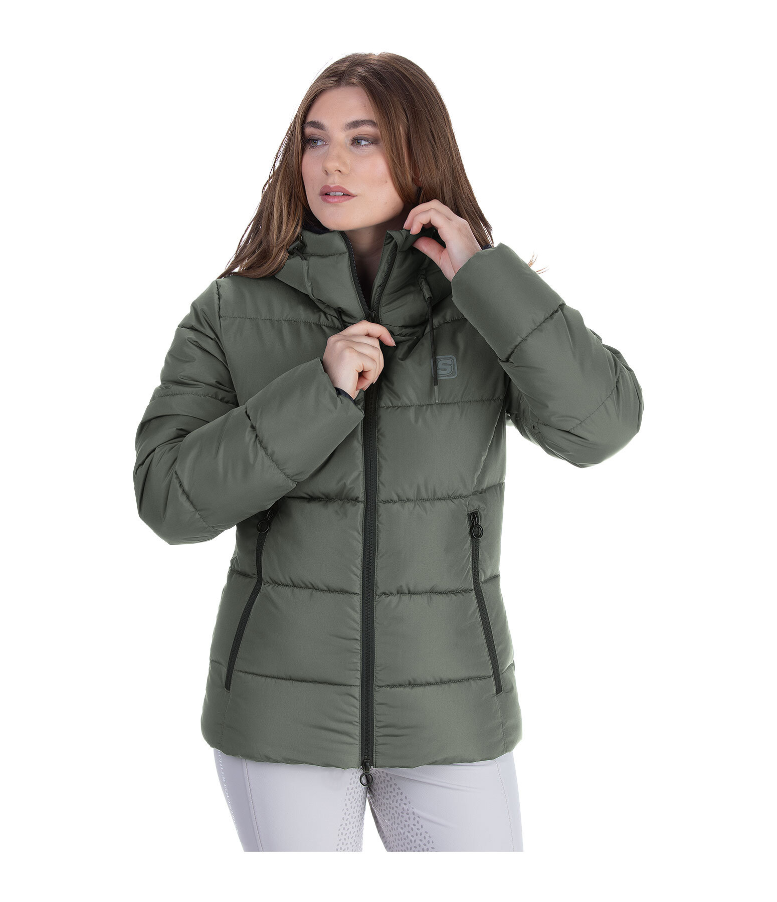 Hooded Quilted Riding Jacket Leela II