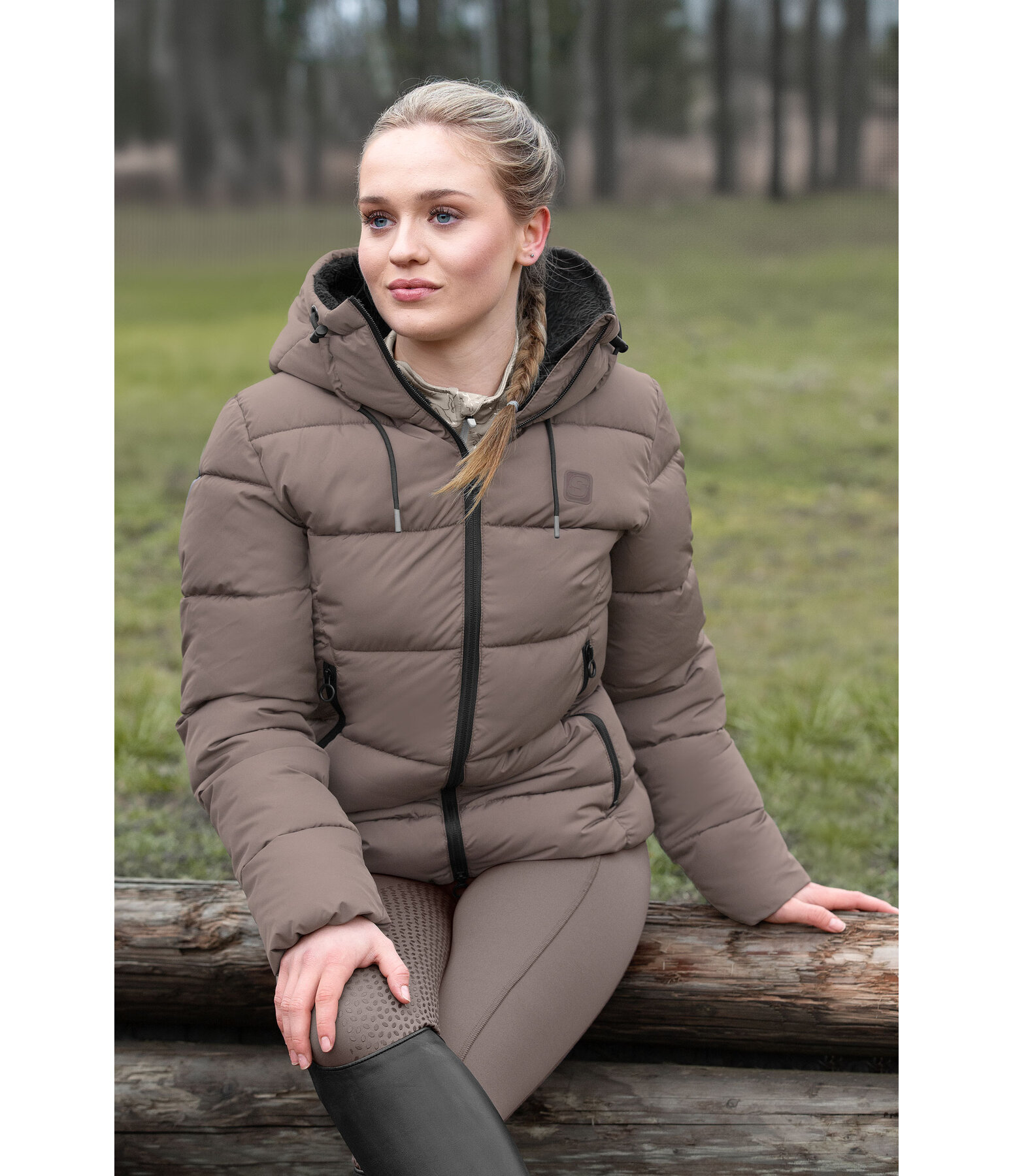 Hooded Quilted Riding Jacket Leela II