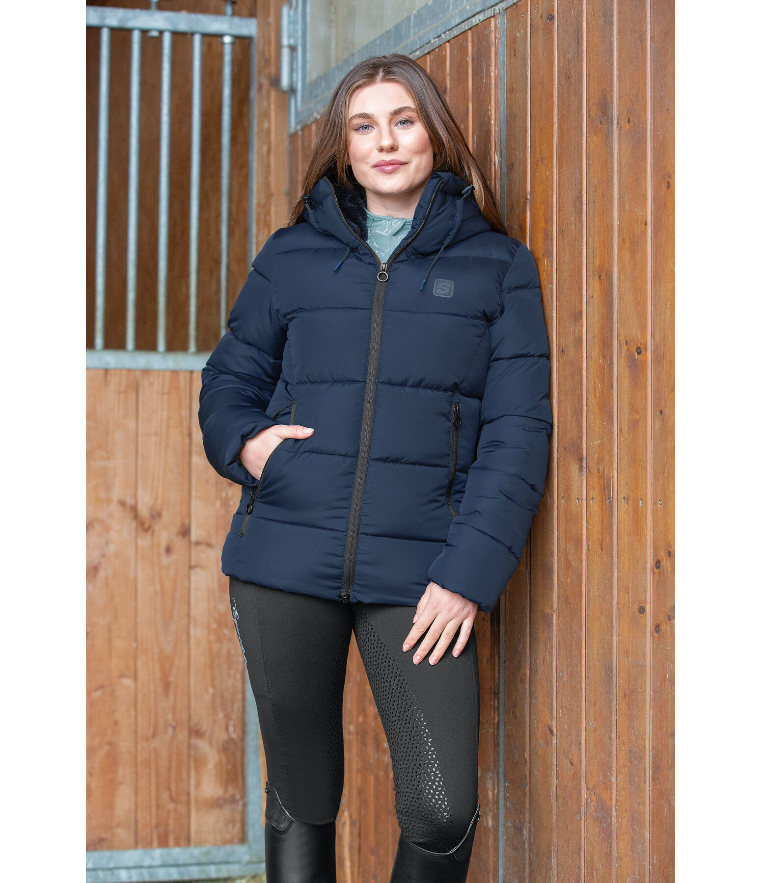 Hooded Quilted Riding Jacket Leela II