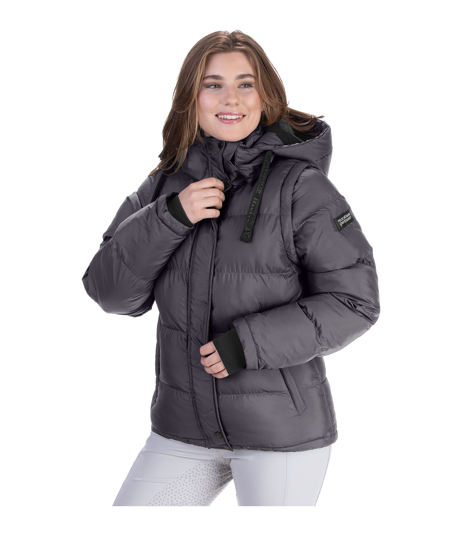 2 in 1 Hooded Quilted Jacket Elis