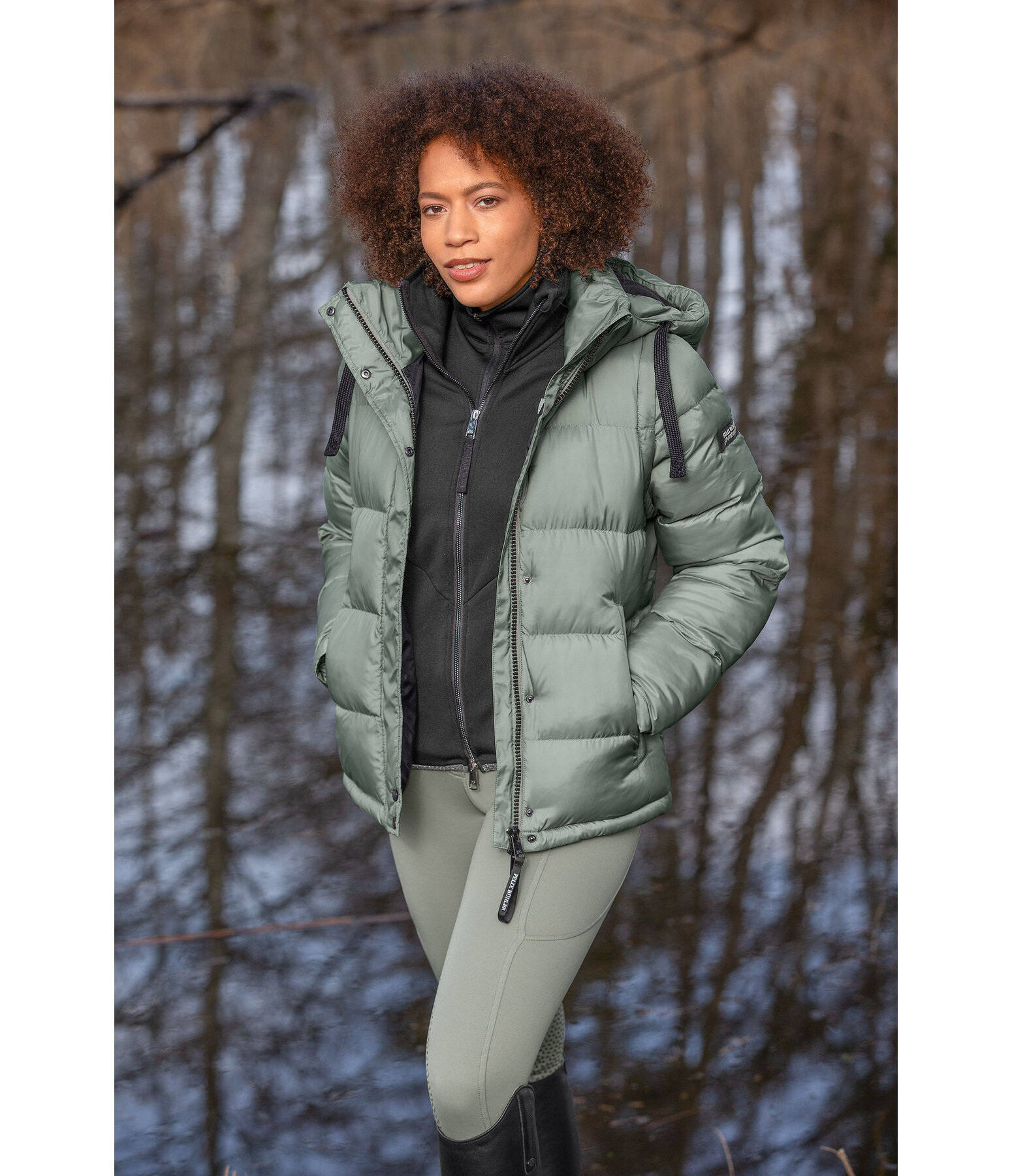 2 in 1 Hooded Quilted Jacket Elis