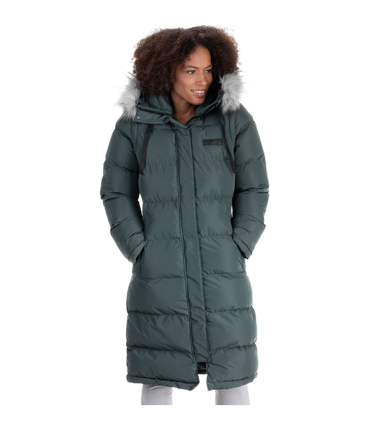 2-in-1 Quilted Riding Coat Eleonor