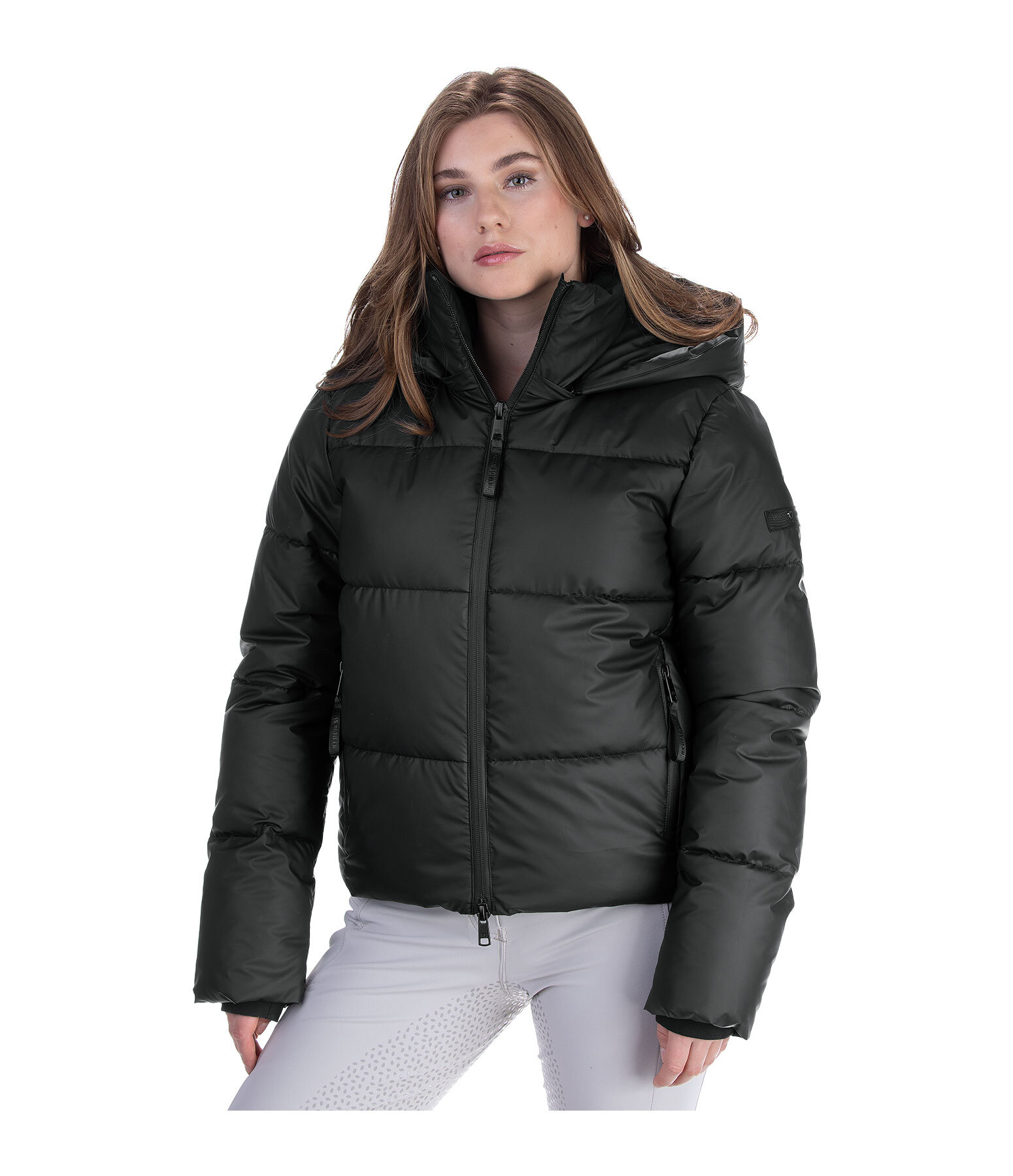 Hooded Quilted Riding Jacket Corinne