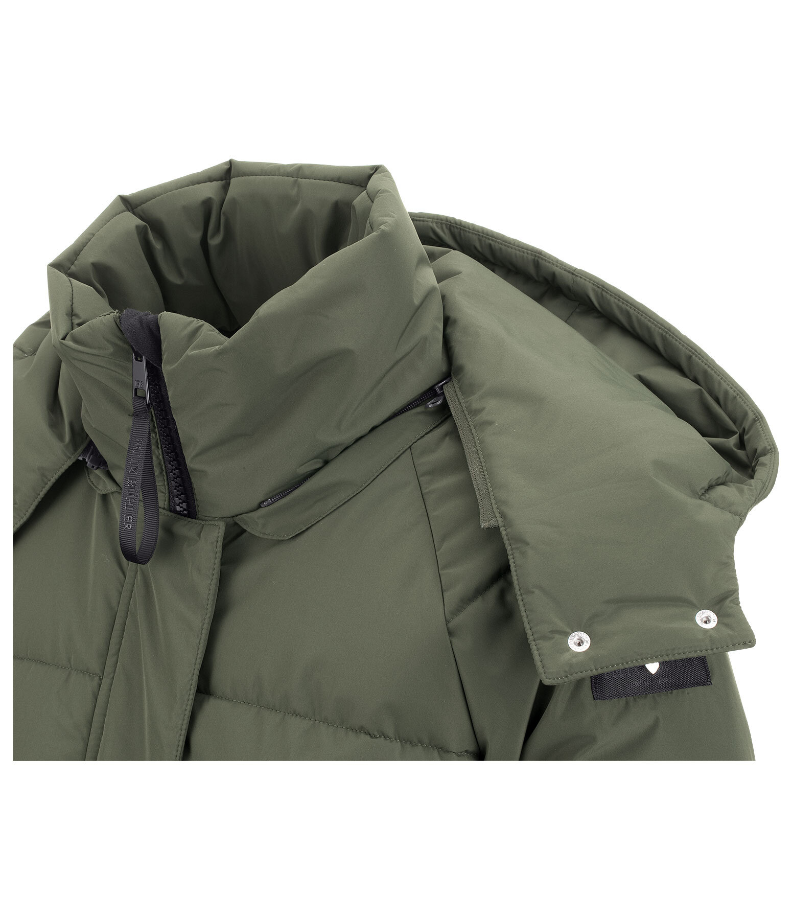 Hooded Quilted Riding Parka Miali