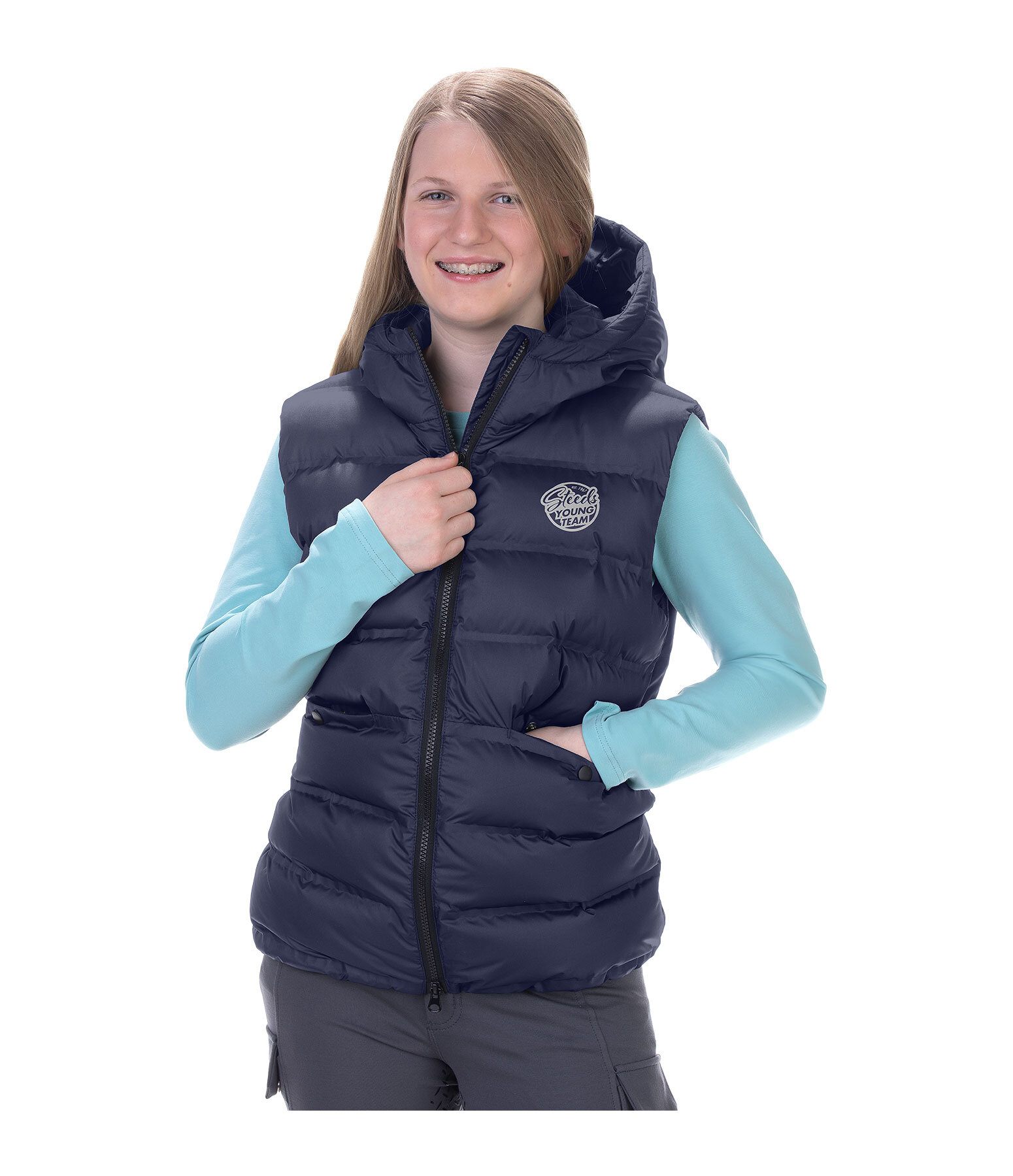 Children's Hooded Riding Gilet Calla