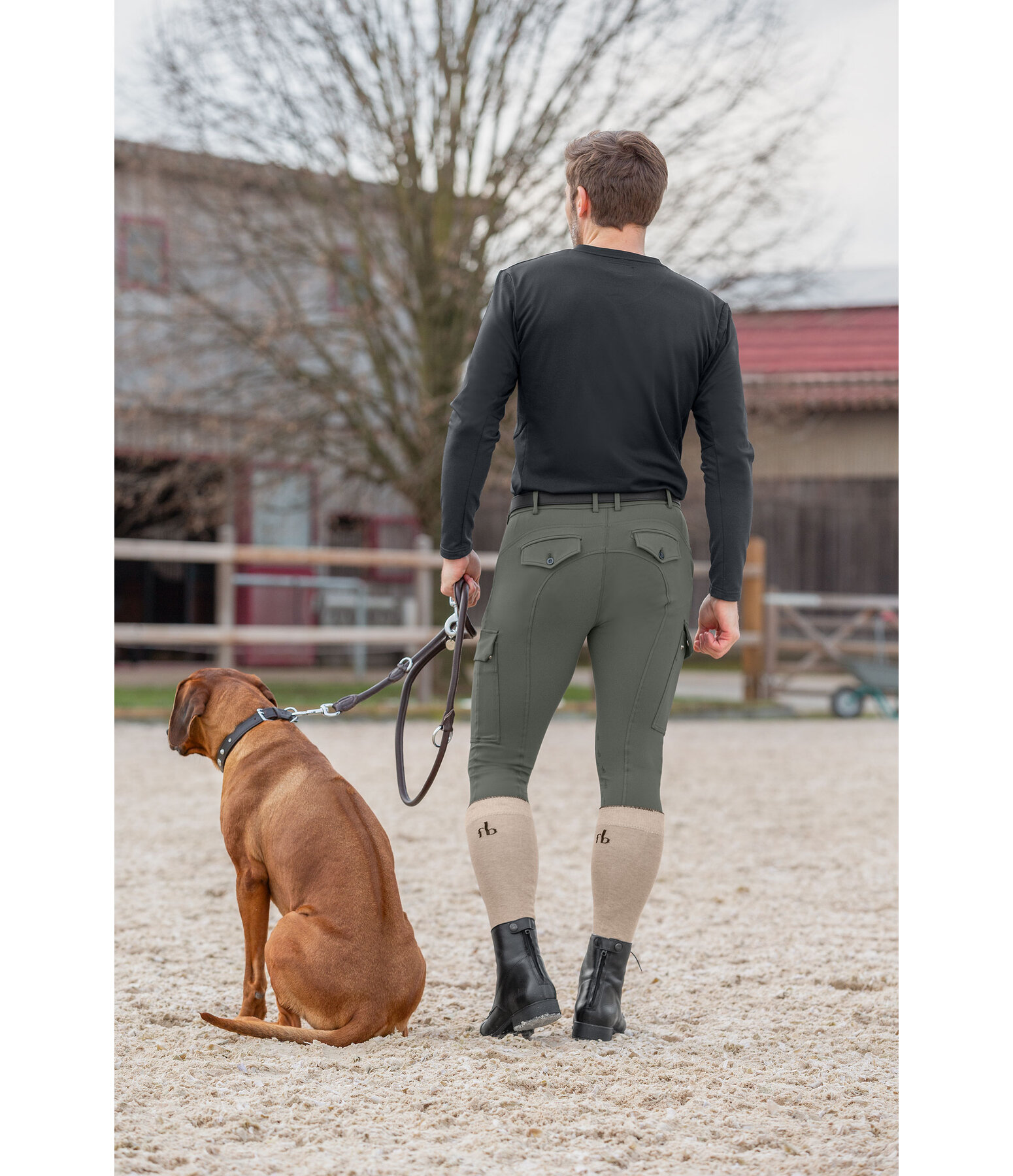 Men's Hybrid Knee Patch Breeches Georgia