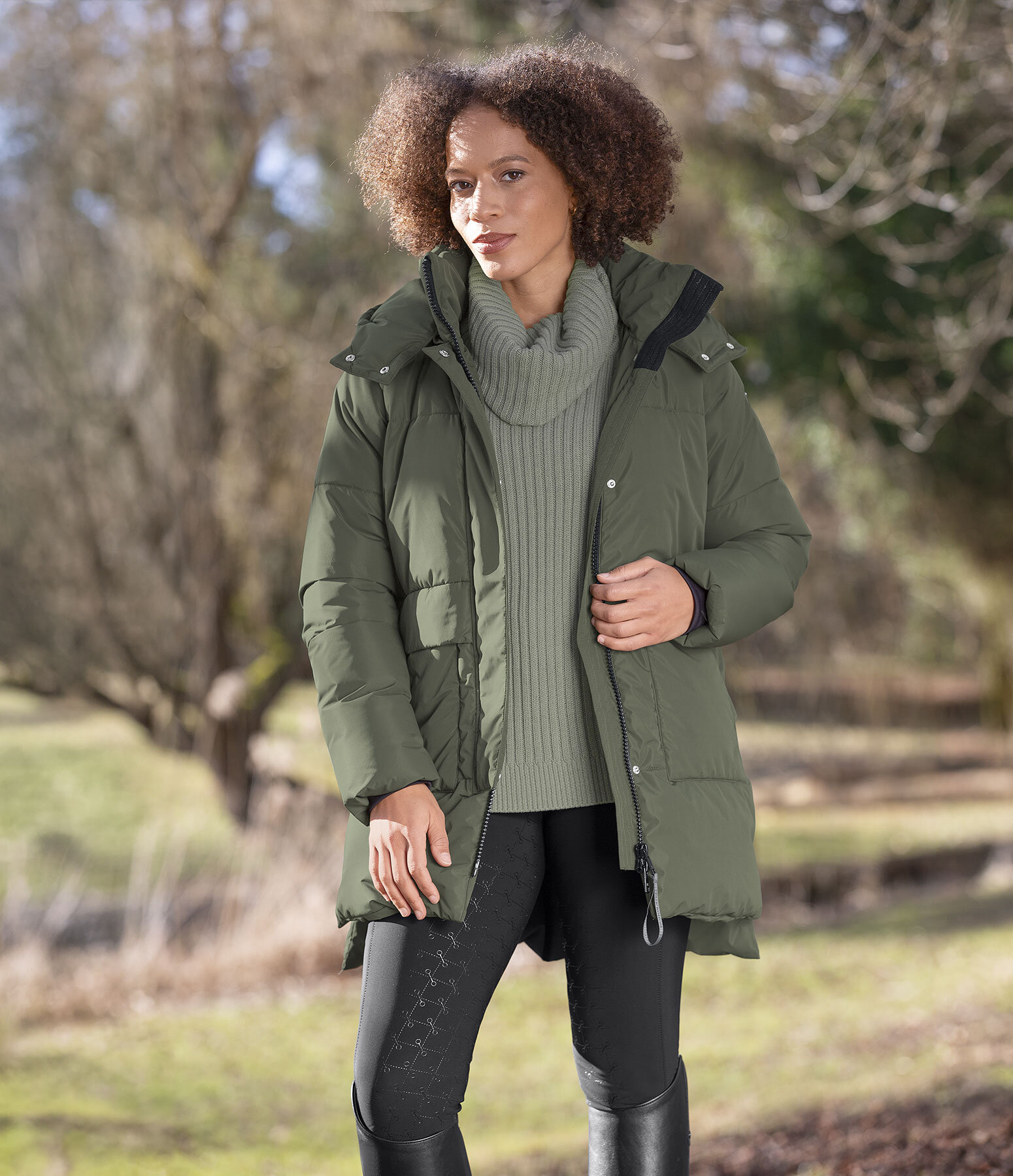 Women's Outfit Miali in Forest Green