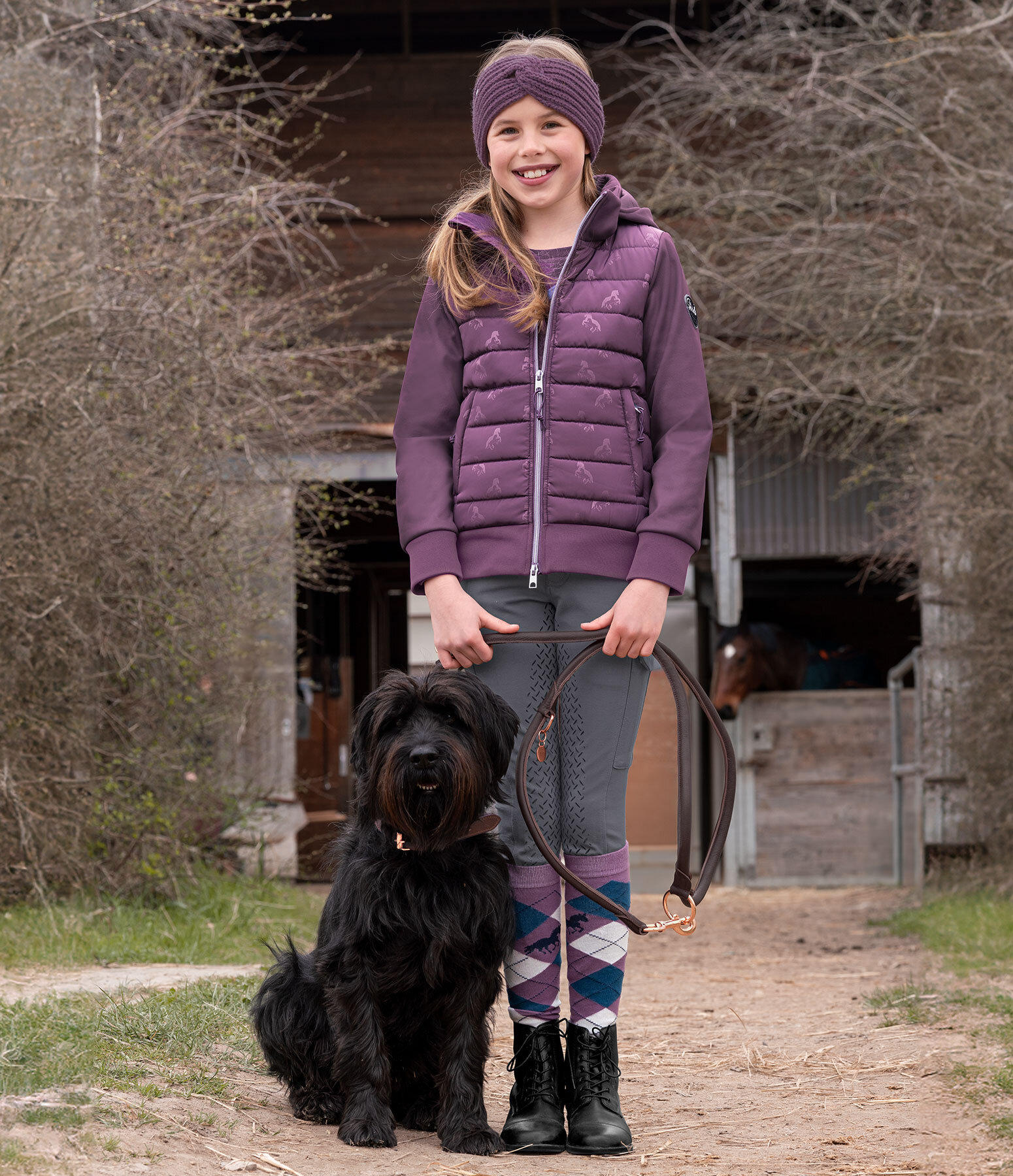 Children's Outfit Saskia in Faded Berry