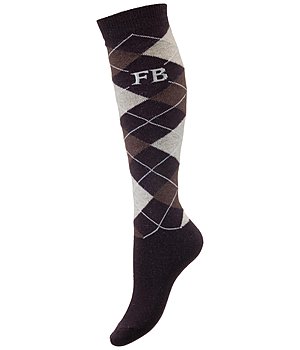 Felix Bhler Merino Mix Knee Socks Argyle - 750559-2-DB