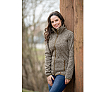 Ladies Knitted Fleece Jacket Zola