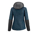 Wool Mix Knitted Fleece Hybrid Jacket with Hood