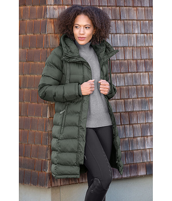 Hooded Quilted Riding Coat Minou