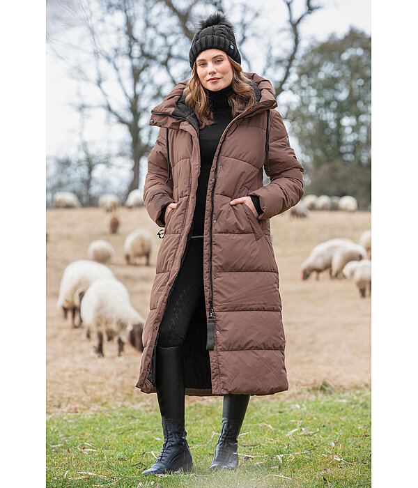 Hooded Quilted Riding Coat Anne