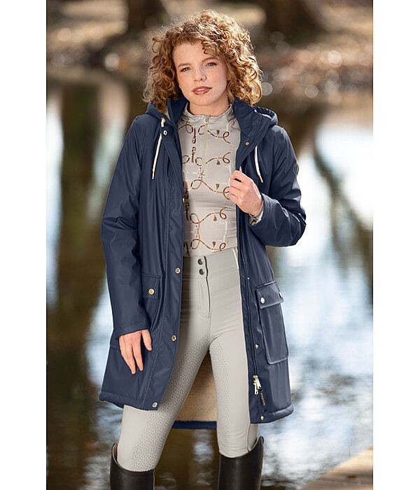 Teddy Fleece Hooded Rain Coat Paris