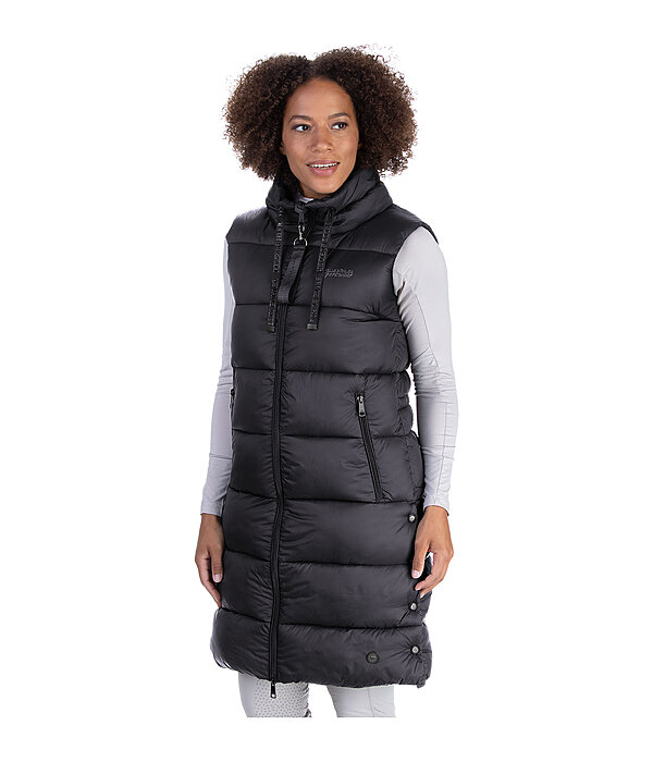 Quilted Long Gilet Amber