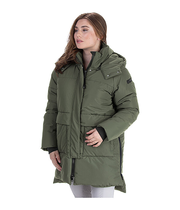 Hooded Quilted Riding Parka Miali