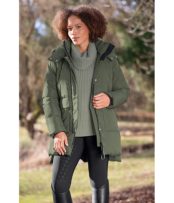 Hooded Quilted Riding Parka Miali