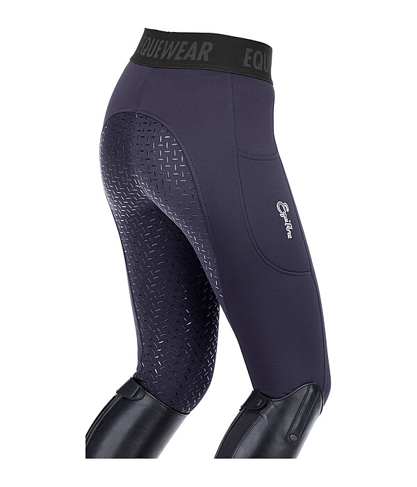 Children's Hybrid Grip Thermal Full Seat Riding Tights Malea